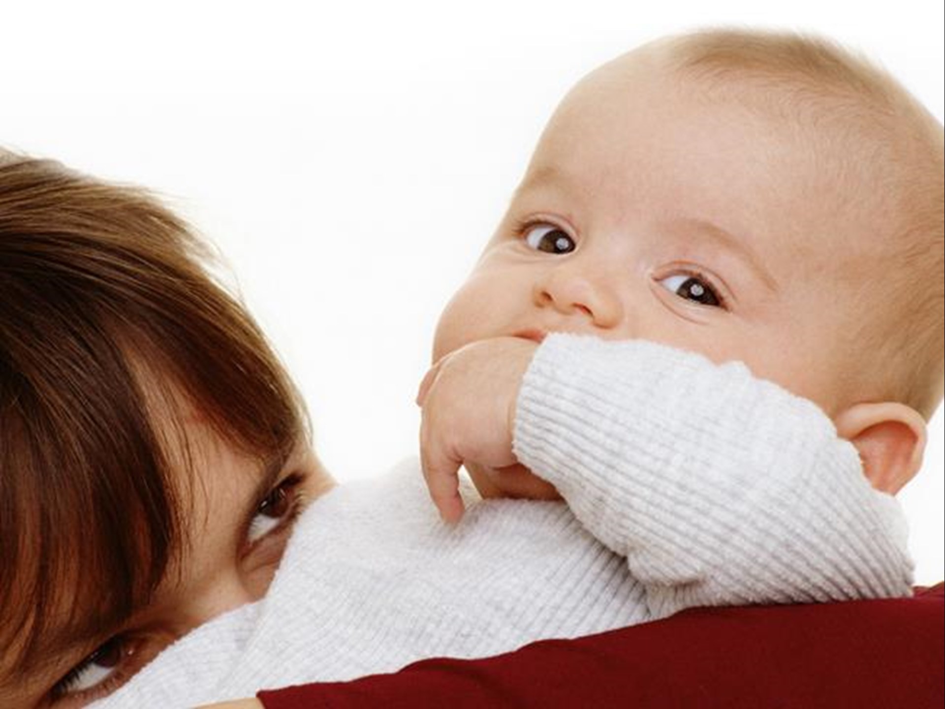 Baby auf der Schulter